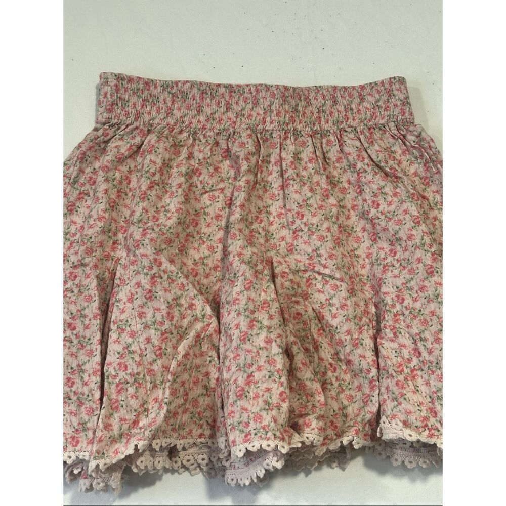 Show Me Your Mumu Charm Mini Skirt in Little Rose Floral, size XS - Picture 3 of 7